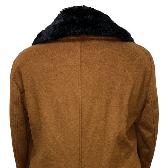 Calvin Klein Single-Breasted Wool Blend Faux-Fur Coat Size 3X NWT - Picture 14 of 16